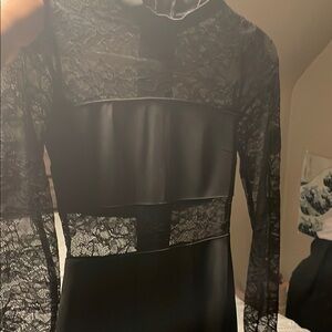 Elegant Black Lace Dress